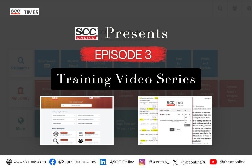 SCC Online Training Series Episode 3: Tips & Tricks for Legal Research
